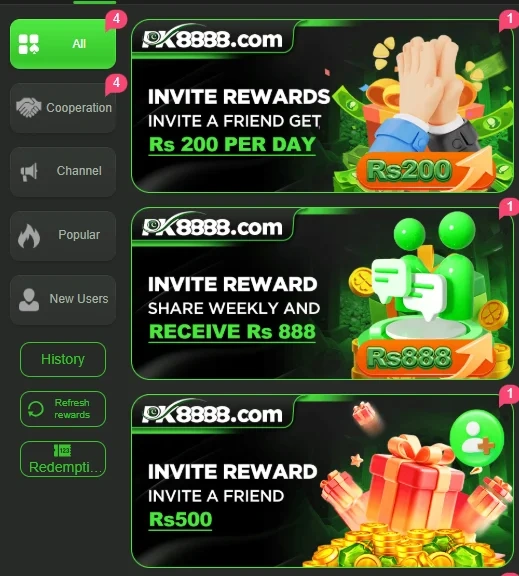 PK8888 Free Bonuses play and Earn